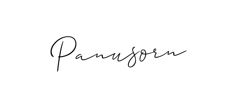 It looks lik you need a new signature style for name Panusorn. Design unique handwritten (Allison_Script) signature with our free signature maker in just a few clicks. Panusorn signature style 2 images and pictures png