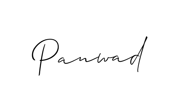 Make a beautiful signature design for name Panwad. With this signature (Allison_Script) style, you can create a handwritten signature for free. Panwad signature style 2 images and pictures png