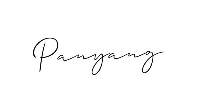 Panyang stylish signature style. Best Handwritten Sign (Allison_Script) for my name. Handwritten Signature Collection Ideas for my name Panyang. Panyang signature style 2 images and pictures png