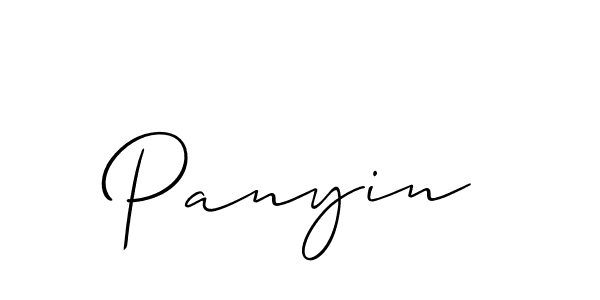 Create a beautiful signature design for name Panyin. With this signature (Allison_Script) fonts, you can make a handwritten signature for free. Panyin signature style 2 images and pictures png