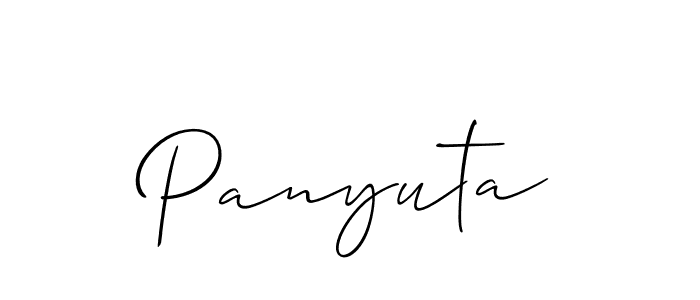 Check out images of Autograph of Panyuta name. Actor Panyuta Signature Style. Allison_Script is a professional sign style online. Panyuta signature style 2 images and pictures png
