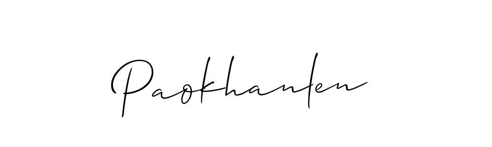 Also we have Paokhanlen name is the best signature style. Create professional handwritten signature collection using Allison_Script autograph style. Paokhanlen signature style 2 images and pictures png