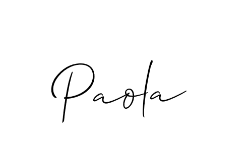 Also we have Paola name is the best signature style. Create professional handwritten signature collection using Allison_Script autograph style. Paola signature style 2 images and pictures png