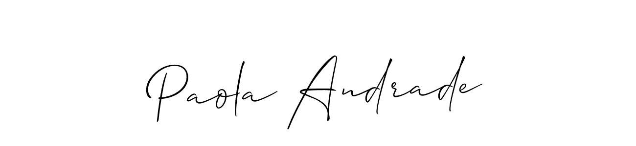 Once you've used our free online signature maker to create your best signature Allison_Script style, it's time to enjoy all of the benefits that Paola Andrade name signing documents. Paola Andrade signature style 2 images and pictures png