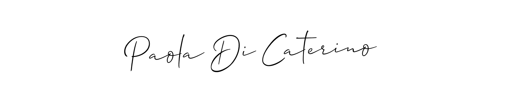 Similarly Allison_Script is the best handwritten signature design. Signature creator online .You can use it as an online autograph creator for name Paola Di Caterino. Paola Di Caterino signature style 2 images and pictures png