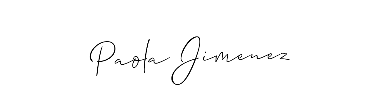 See photos of Paola Jimenez official signature by Spectra . Check more albums & portfolios. Read reviews & check more about Allison_Script font. Paola Jimenez signature style 2 images and pictures png