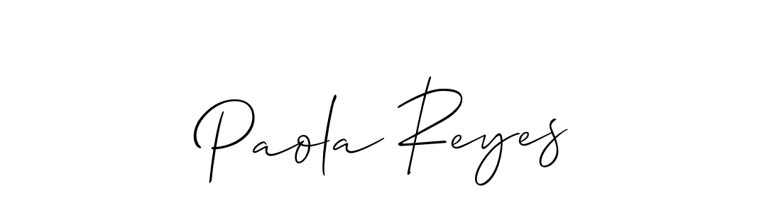 You should practise on your own different ways (Allison_Script) to write your name (Paola Reyes) in signature. don't let someone else do it for you. Paola Reyes signature style 2 images and pictures png