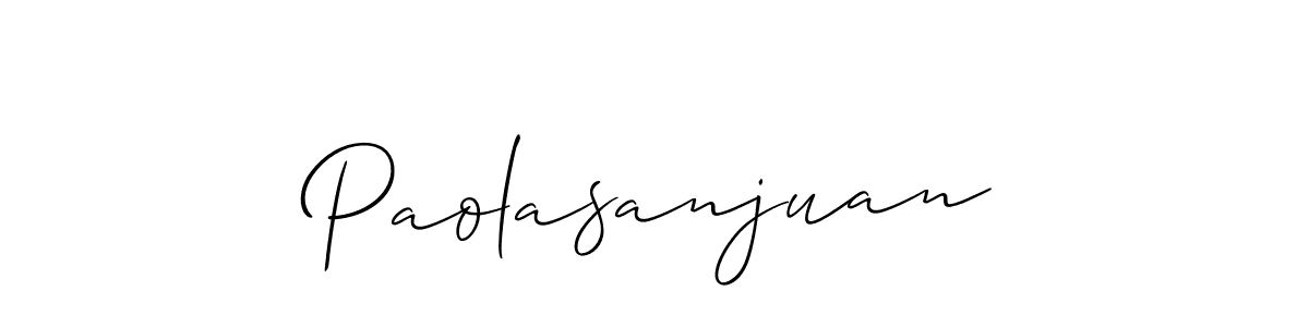 See photos of Paolasanjuan official signature by Spectra . Check more albums & portfolios. Read reviews & check more about Allison_Script font. Paolasanjuan signature style 2 images and pictures png