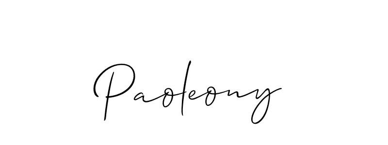 Make a beautiful signature design for name Paoleony. Use this online signature maker to create a handwritten signature for free. Paoleony signature style 2 images and pictures png