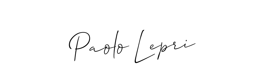 How to make Paolo Lepri name signature. Use Allison_Script style for creating short signs online. This is the latest handwritten sign. Paolo Lepri signature style 2 images and pictures png