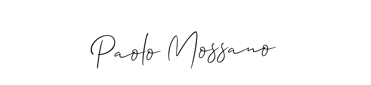 The best way (Allison_Script) to make a short signature is to pick only two or three words in your name. The name Paolo Mossano include a total of six letters. For converting this name. Paolo Mossano signature style 2 images and pictures png