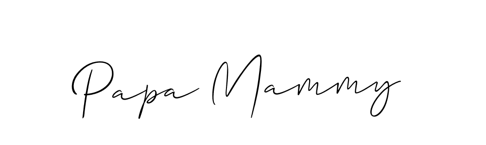 You should practise on your own different ways (Allison_Script) to write your name (Papa Mammy) in signature. don't let someone else do it for you. Papa Mammy signature style 2 images and pictures png