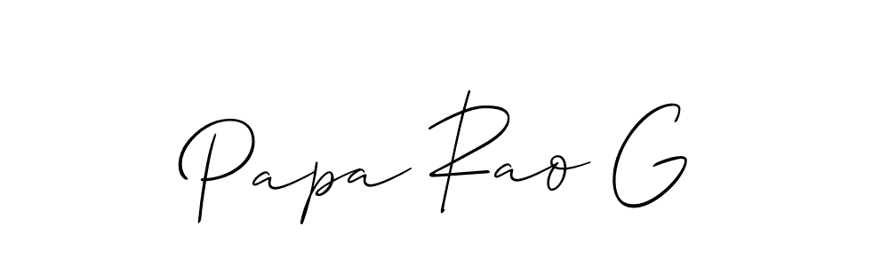 Here are the top 10 professional signature styles for the name Papa Rao G. These are the best autograph styles you can use for your name. Papa Rao G signature style 2 images and pictures png