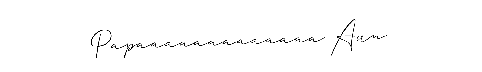 Design your own signature with our free online signature maker. With this signature software, you can create a handwritten (Allison_Script) signature for name Papaaaaaaaaaaaaa Aun. Papaaaaaaaaaaaaa Aun signature style 2 images and pictures png