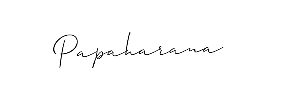 Create a beautiful signature design for name Papaharana. With this signature (Allison_Script) fonts, you can make a handwritten signature for free. Papaharana signature style 2 images and pictures png