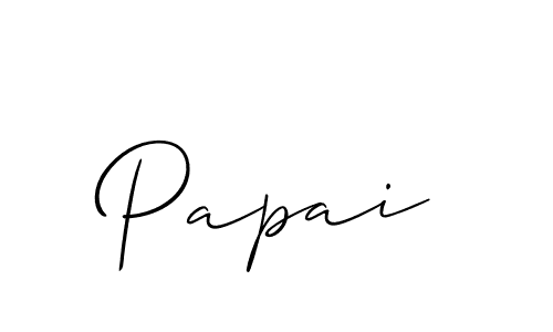 Create a beautiful signature design for name Papai. With this signature (Allison_Script) fonts, you can make a handwritten signature for free. Papai signature style 2 images and pictures png