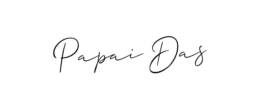 Create a beautiful signature design for name Papai Das. With this signature (Allison_Script) fonts, you can make a handwritten signature for free. Papai Das signature style 2 images and pictures png