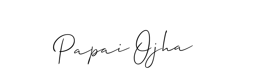 Also we have Papai Ojha name is the best signature style. Create professional handwritten signature collection using Allison_Script autograph style. Papai Ojha signature style 2 images and pictures png