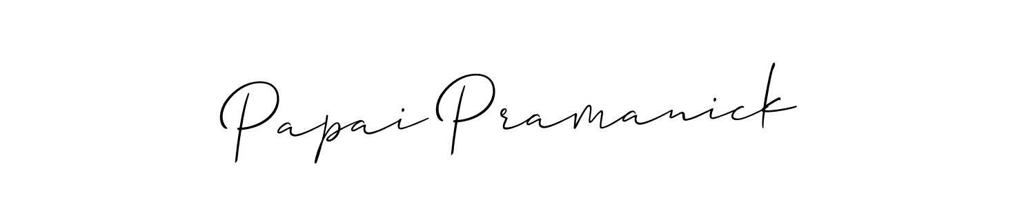 Best and Professional Signature Style for Papai Pramanick. Allison_Script Best Signature Style Collection. Papai Pramanick signature style 2 images and pictures png