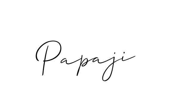 Create a beautiful signature design for name Papaji. With this signature (Allison_Script) fonts, you can make a handwritten signature for free. Papaji signature style 2 images and pictures png