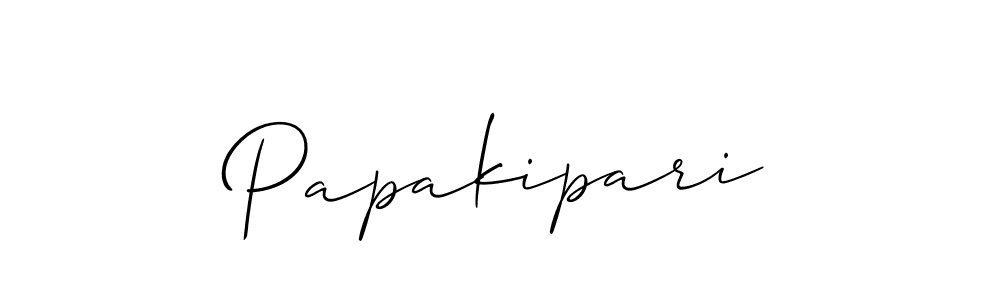 Create a beautiful signature design for name Papakipari. With this signature (Allison_Script) fonts, you can make a handwritten signature for free. Papakipari signature style 2 images and pictures png