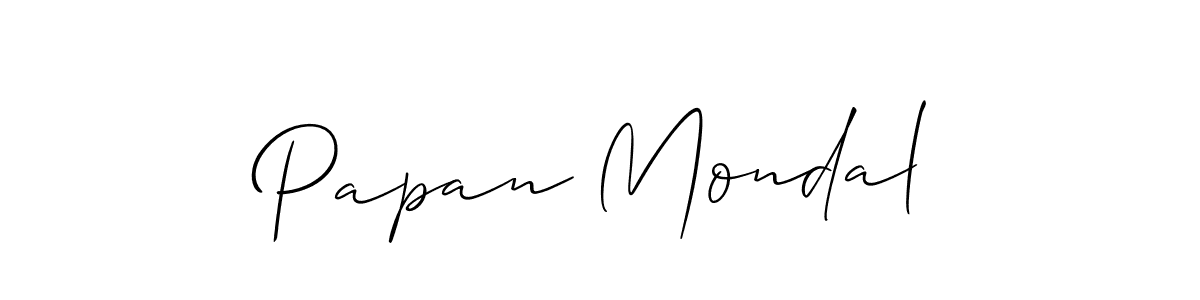 if you are searching for the best signature style for your name Papan Mondal. so please give up your signature search. here we have designed multiple signature styles  using Allison_Script. Papan Mondal signature style 2 images and pictures png