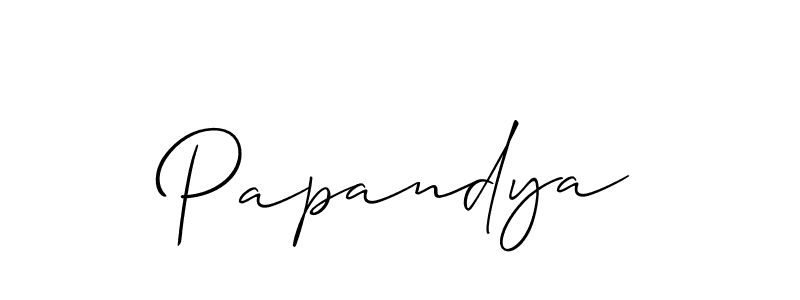 if you are searching for the best signature style for your name Papandya. so please give up your signature search. here we have designed multiple signature styles  using Allison_Script. Papandya signature style 2 images and pictures png