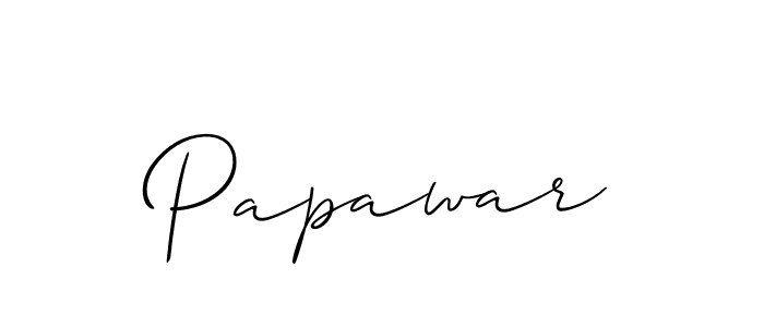Papawar stylish signature style. Best Handwritten Sign (Allison_Script) for my name. Handwritten Signature Collection Ideas for my name Papawar. Papawar signature style 2 images and pictures png