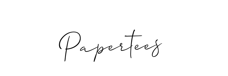Similarly Allison_Script is the best handwritten signature design. Signature creator online .You can use it as an online autograph creator for name Papertees. Papertees signature style 2 images and pictures png