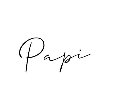 Also You can easily find your signature by using the search form. We will create Papi name handwritten signature images for you free of cost using Allison_Script sign style. Papi signature style 2 images and pictures png