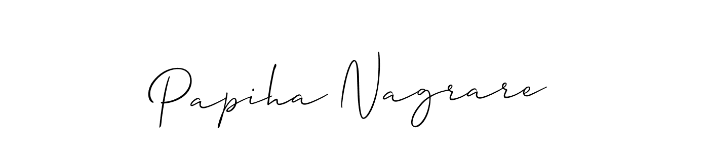 How to Draw Papiha Nagrare signature style? Allison_Script is a latest design signature styles for name Papiha Nagrare. Papiha Nagrare signature style 2 images and pictures png