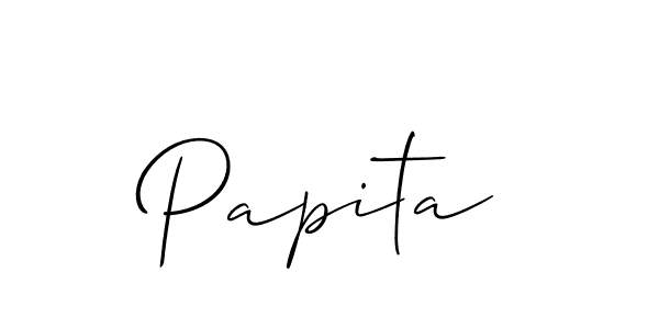 Make a short Papita signature style. Manage your documents anywhere anytime using Allison_Script. Create and add eSignatures, submit forms, share and send files easily. Papita signature style 2 images and pictures png