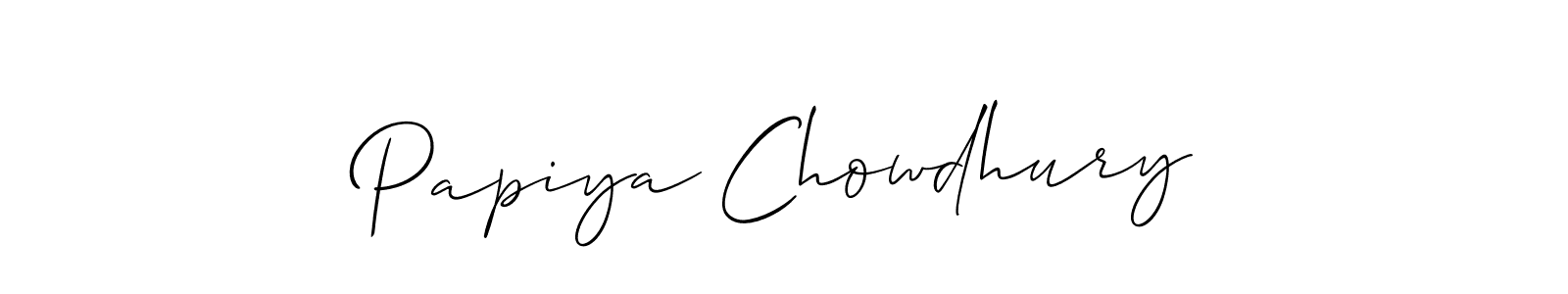Make a beautiful signature design for name Papiya Chowdhury. Use this online signature maker to create a handwritten signature for free. Papiya Chowdhury signature style 2 images and pictures png