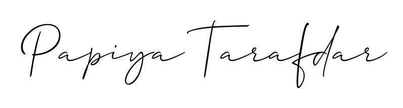 A sleek calligraphic signature for name Papiya Tarafdar utilizing Allison_Script styling. Great for adding personal signatures to photos and art. Papiya Tarafdar signature style 2 images and pictures png