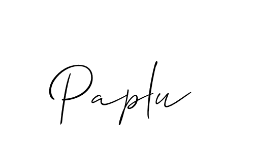 You can use this online signature creator to create a handwritten signature for the name Paplu. This is the best online autograph maker. Paplu signature style 2 images and pictures png