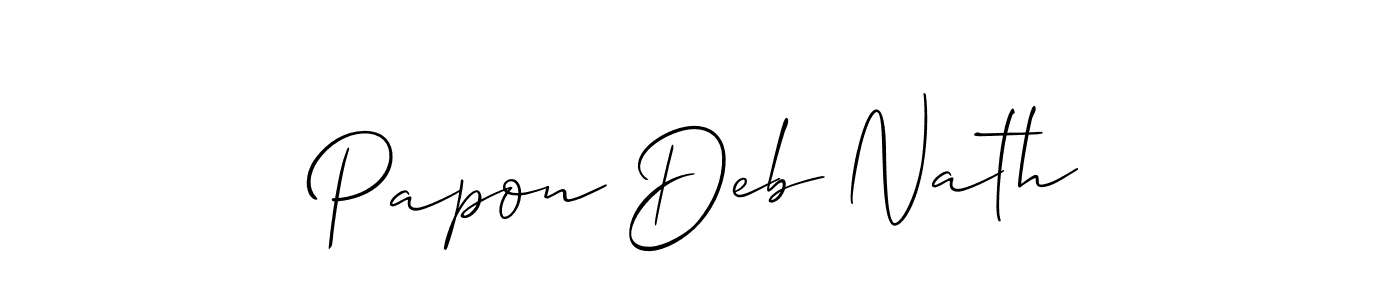 Best and Professional Signature Style for Papon Deb Nath. Allison_Script Best Signature Style Collection. Papon Deb Nath signature style 2 images and pictures png