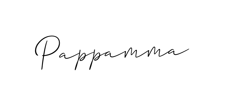 Create a beautiful signature design for name Pappamma. With this signature (Allison_Script) fonts, you can make a handwritten signature for free. Pappamma signature style 2 images and pictures png