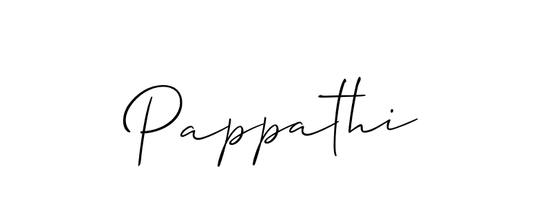 You should practise on your own different ways (Allison_Script) to write your name (Pappathi) in signature. don't let someone else do it for you. Pappathi signature style 2 images and pictures png