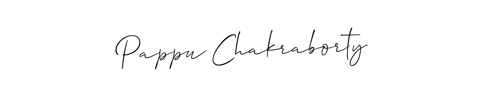 Also we have Pappu Chakraborty name is the best signature style. Create professional handwritten signature collection using Allison_Script autograph style. Pappu Chakraborty signature style 2 images and pictures png