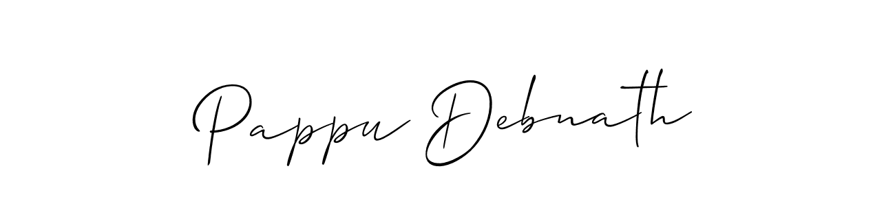Design your own signature with our free online signature maker. With this signature software, you can create a handwritten (Allison_Script) signature for name Pappu Debnath. Pappu Debnath signature style 2 images and pictures png