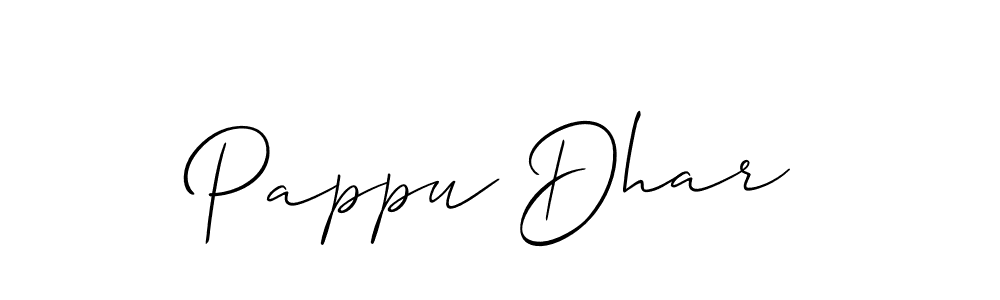 Also You can easily find your signature by using the search form. We will create Pappu Dhar name handwritten signature images for you free of cost using Allison_Script sign style. Pappu Dhar signature style 2 images and pictures png