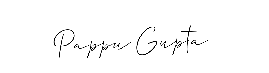 You should practise on your own different ways (Allison_Script) to write your name (Pappu Gupta) in signature. don't let someone else do it for you. Pappu Gupta signature style 2 images and pictures png