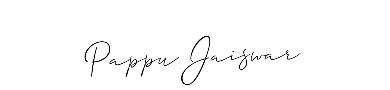 Make a short Pappu Jaiswar signature style. Manage your documents anywhere anytime using Allison_Script. Create and add eSignatures, submit forms, share and send files easily. Pappu Jaiswar signature style 2 images and pictures png