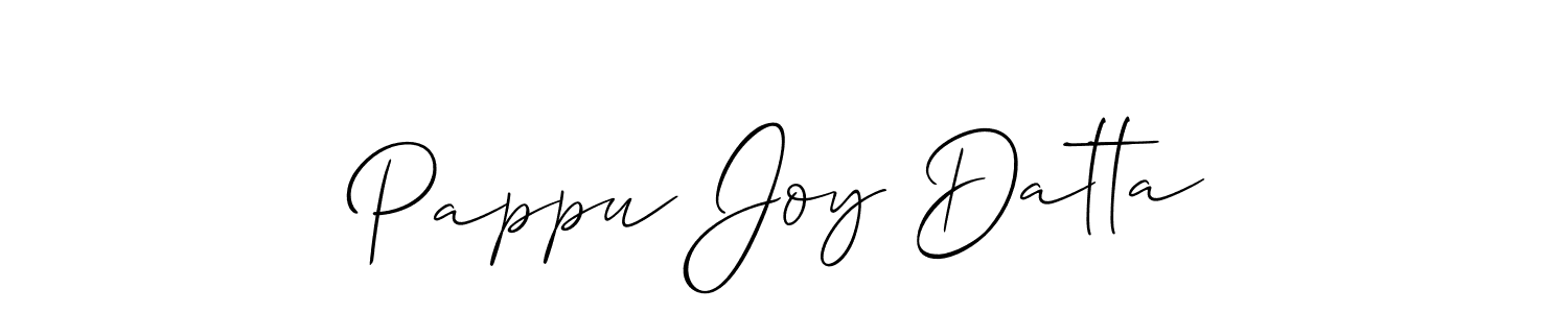 Use a signature maker to create a handwritten signature online. With this signature software, you can design (Allison_Script) your own signature for name Pappu Joy Datta. Pappu Joy Datta signature style 2 images and pictures png