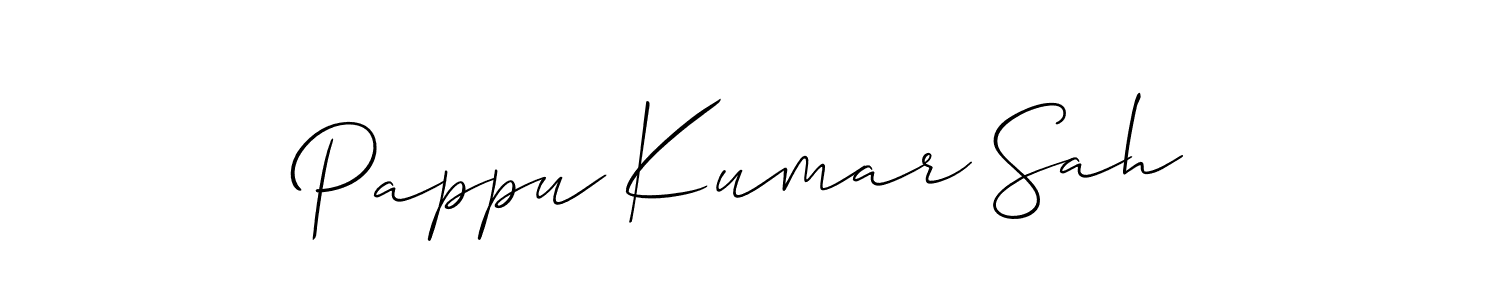 How to make Pappu Kumar Sah signature? Allison_Script is a professional autograph style. Create handwritten signature for Pappu Kumar Sah name. Pappu Kumar Sah signature style 2 images and pictures png