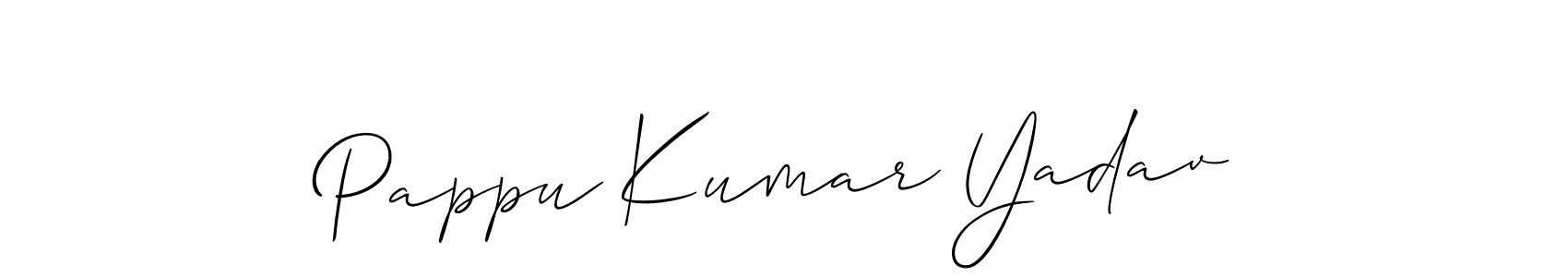 Pappu Kumar Yadav stylish signature style. Best Handwritten Sign (Allison_Script) for my name. Handwritten Signature Collection Ideas for my name Pappu Kumar Yadav. Pappu Kumar Yadav signature style 2 images and pictures png