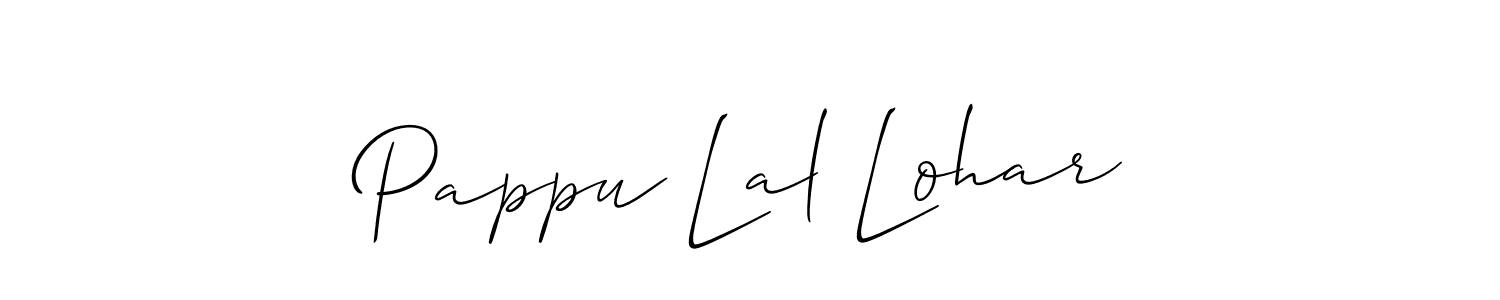 Pappu Lal Lohar stylish signature style. Best Handwritten Sign (Allison_Script) for my name. Handwritten Signature Collection Ideas for my name Pappu Lal Lohar. Pappu Lal Lohar signature style 2 images and pictures png