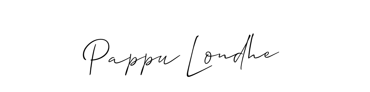 if you are searching for the best signature style for your name Pappu Londhe. so please give up your signature search. here we have designed multiple signature styles  using Allison_Script. Pappu Londhe signature style 2 images and pictures png