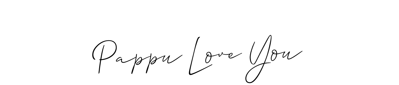Also You can easily find your signature by using the search form. We will create Pappu Love You name handwritten signature images for you free of cost using Allison_Script sign style. Pappu Love You signature style 2 images and pictures png