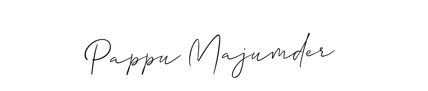 You should practise on your own different ways (Allison_Script) to write your name (Pappu Majumder) in signature. don't let someone else do it for you. Pappu Majumder signature style 2 images and pictures png